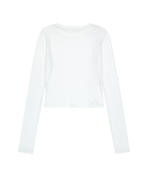 Side Hook Long Sleeve (White)