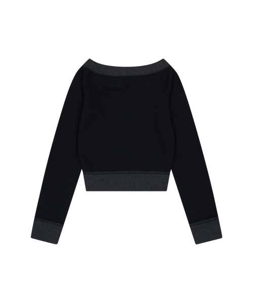 CROS2 Off-shoulder Zip-Up (Black)
