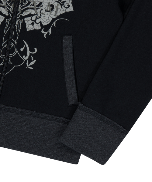 CROS2 Off-shoulder Zip-Up (Black)