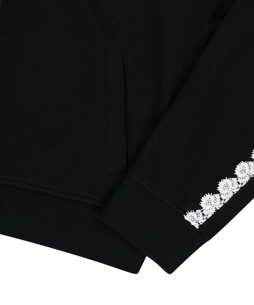 Laced Track Jacket (Black)