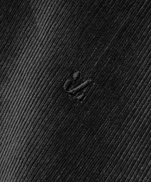 Rise Overfit Corduroy Shirts Black OYLS2601