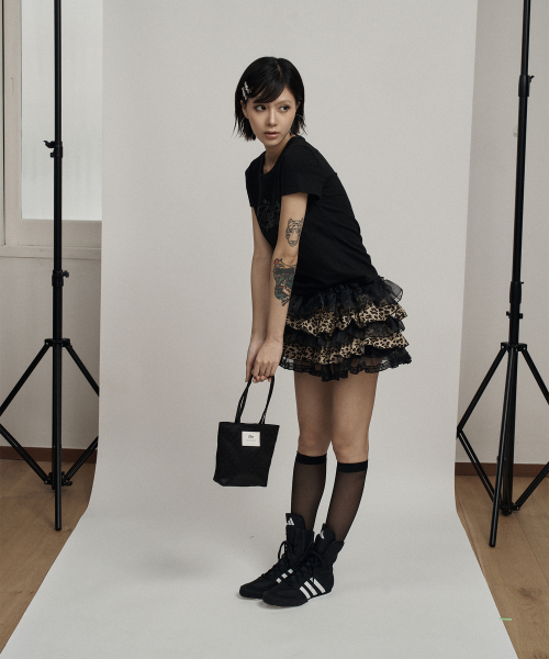 Leopard tutu shorts