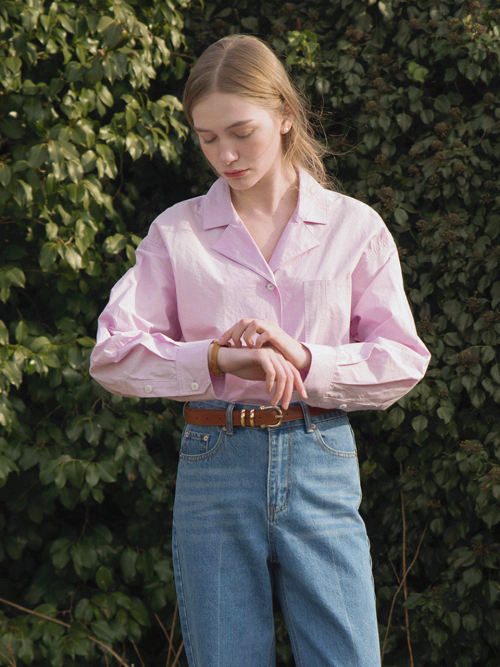 HESTIA v neck shirt_LAVENDER