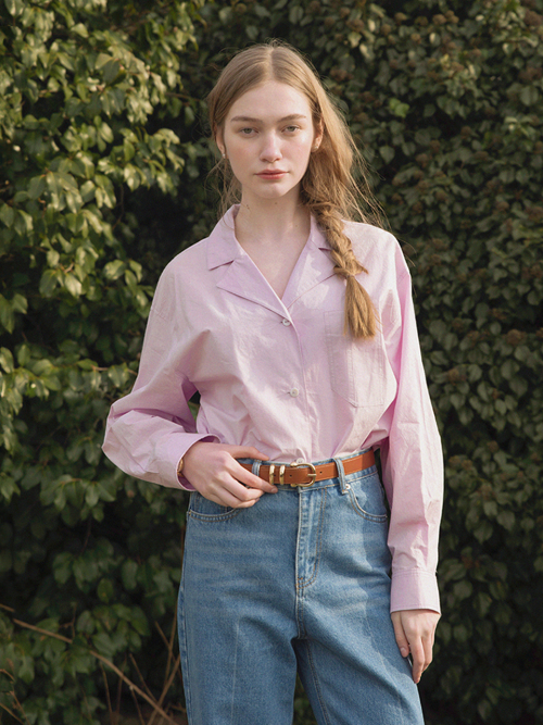 HESTIA v neck shirt_LAVENDER