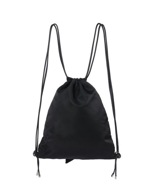 Tie-up drawstring bag BLACK