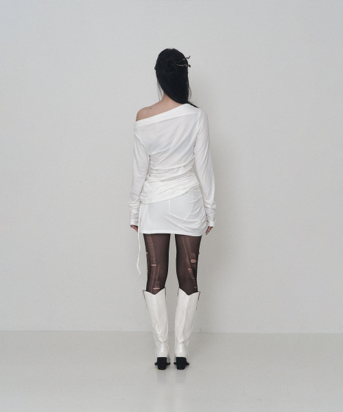 Piercing Drape Set-up Long Sleeve (Ivory)