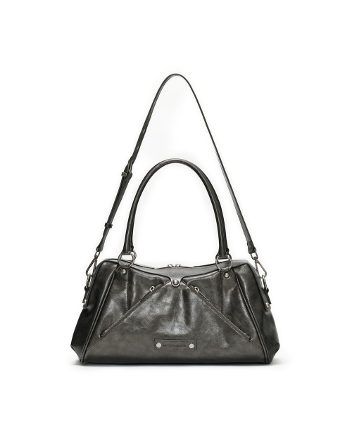 Faux Leather M.O.S Bag, METAL