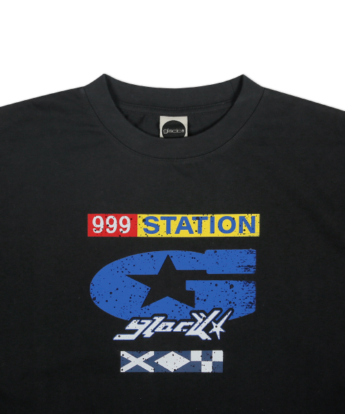 GT136 셔츠 레이어드 티셔츠 (BLACK)