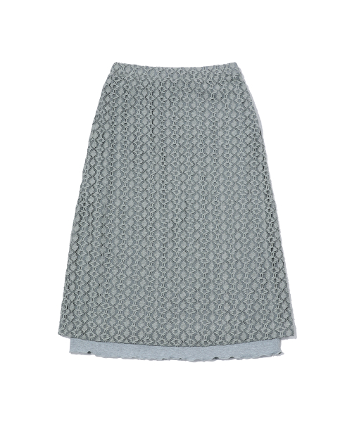 Race Long Skirt [Grey]