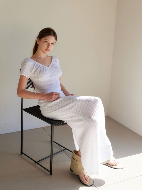 ROSE LONG SKIRT / WHITE