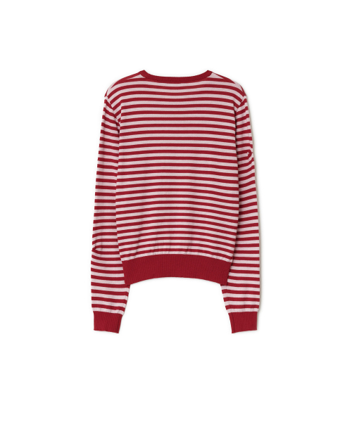 Stitch Stripe Knit, RED