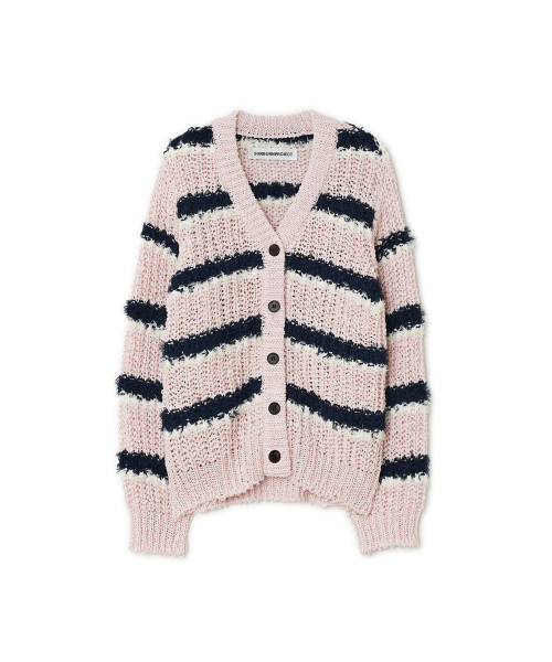 Blended Overfit Cardigan, PINK