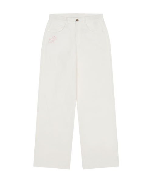 [MARIE] COTTON PANTS(WHITE)
