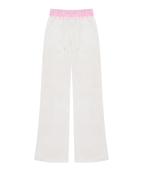 [MARIE] VELVET PANTS(WHITE)
