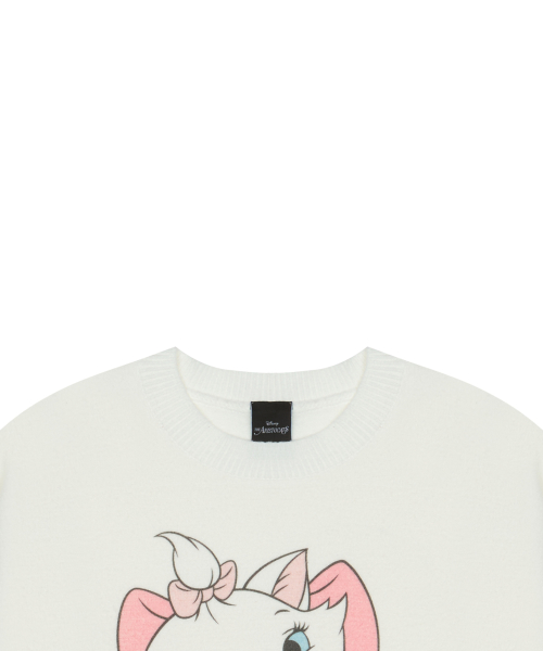 [MARIE] LONG SLEEVED KNIT(WHITE)