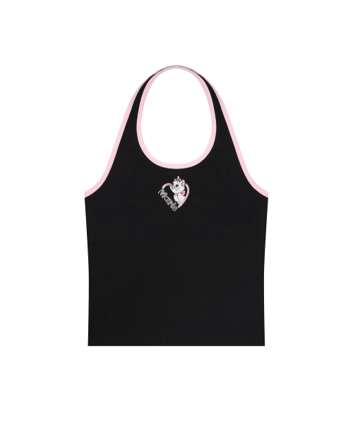 [MARIE] HALTERNECK TOP(BLACK)