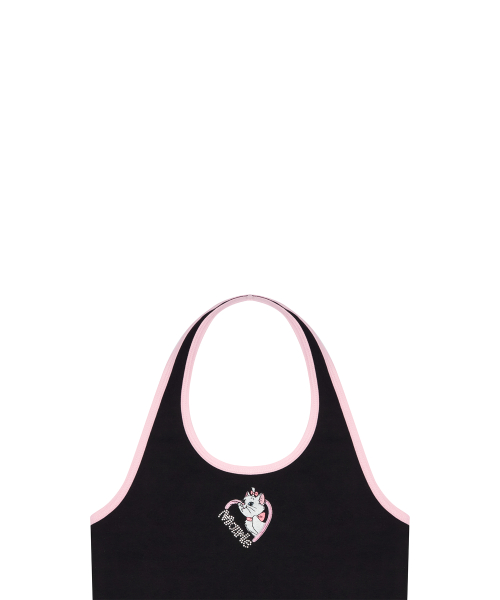 [MARIE] HALTERNECK TOP(BLACK)