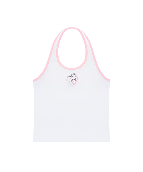 [MARIE] HALTERNECK TOP(WHITE)
