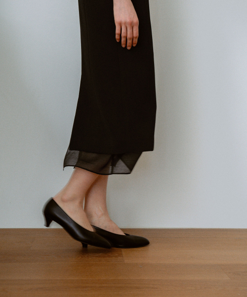Square See-through Dress[LMBFCO25DR5806]-Black