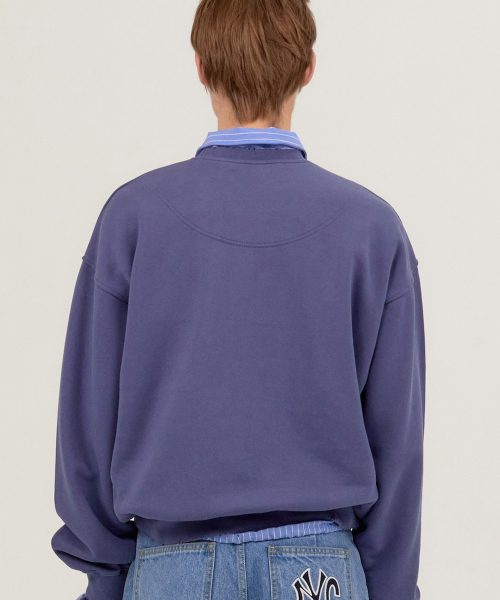 LONELY/LOVELY DAMAGE SWEATSHIRT INDIGO BLUE