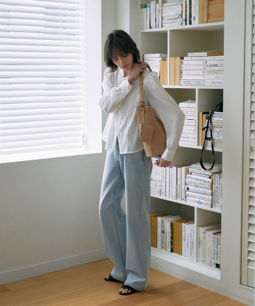[기장선택]Semi-Bootcut Denim[LMBFSP25DN5202]-Light Blue