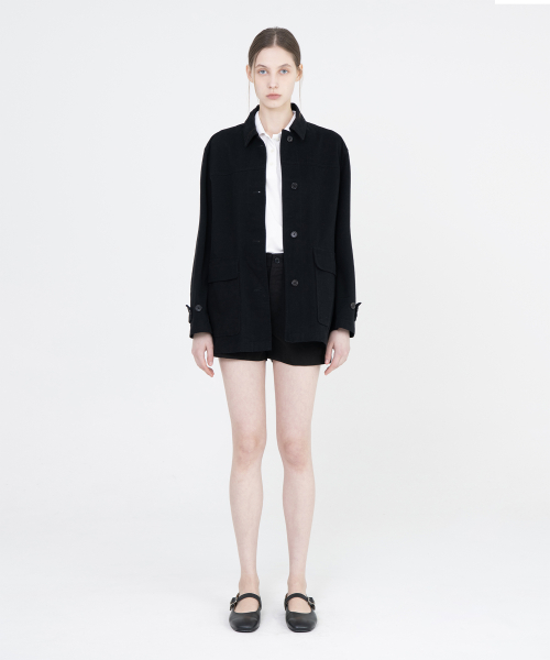 W Half Jacket, Black