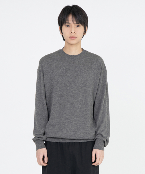Crewneck Knit, Charcoal