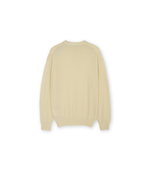Crewneck Knit, Light Yellow