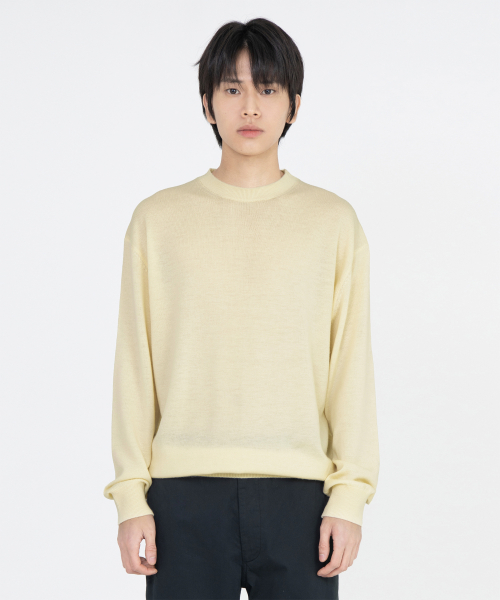 Crewneck Knit, Light Yellow