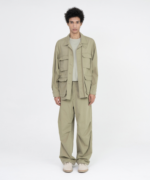 Washed BDU Jacket, Dark Beige