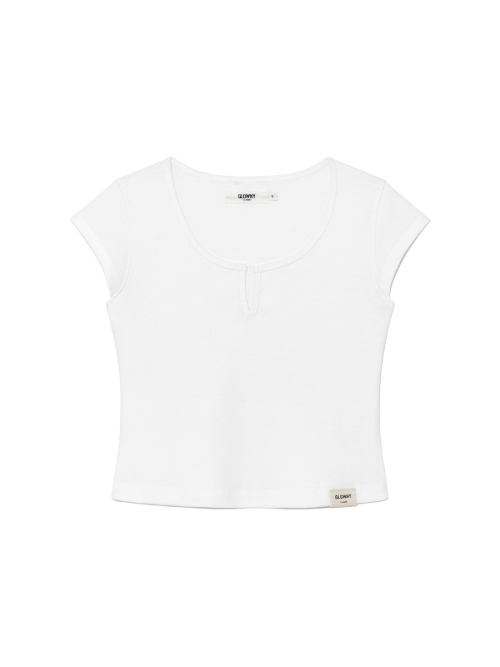 SLEEK SLIT TEE(LIME BOUQUET)