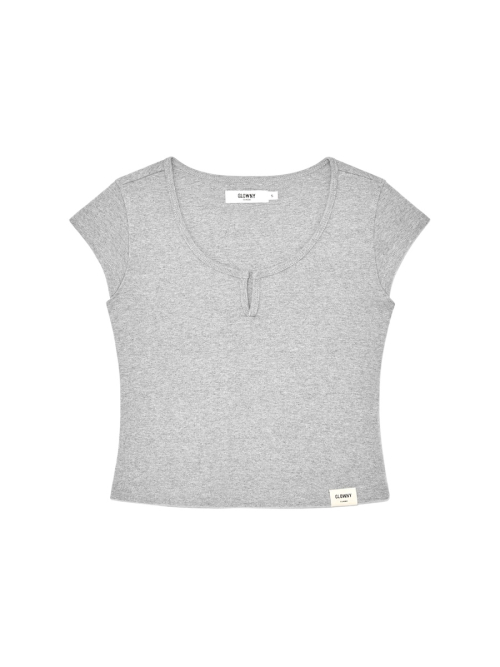 SLEEK SLIT TEE(LIME BOUQUET)
