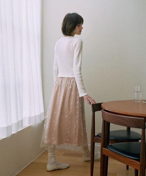 Spangle layered Skirt[LMBESPSK5406]-2color