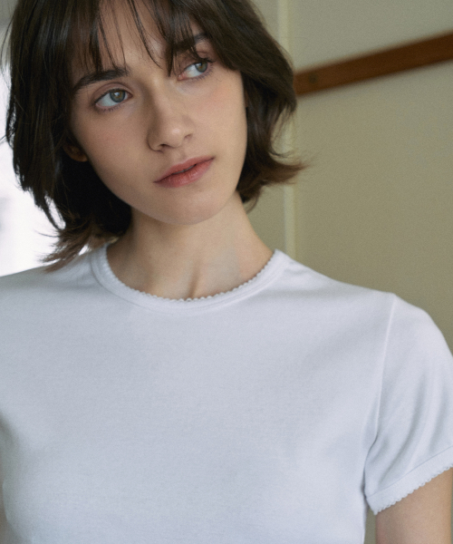 Picot Round T-shirt[LMBESPTT5601]-3color