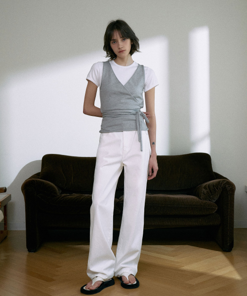 [기장선택]Classic Straight Denim[LMBESPDN3123]-Off White