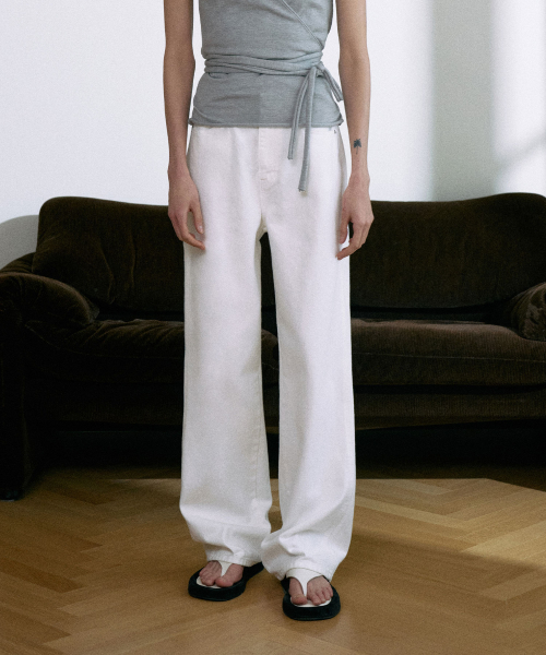 [기장선택]Classic Straight Denim[LMBESPDN3123]-Off White