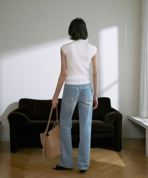 [기장선택]Classic Straight Denim[LMBFSP23DN3129]-Light Blue