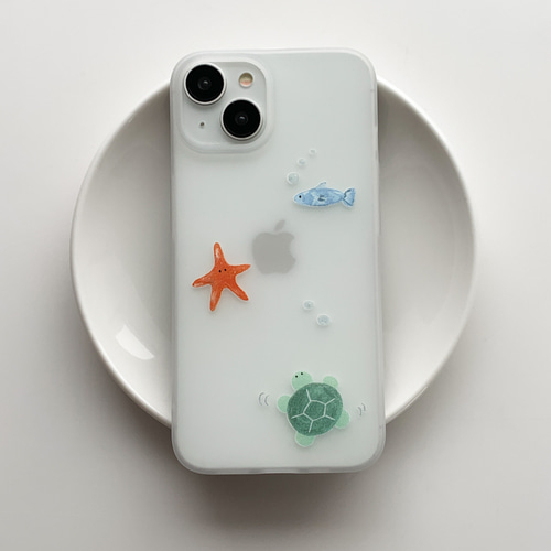 Cute Translucent Sea Creature Phone Case