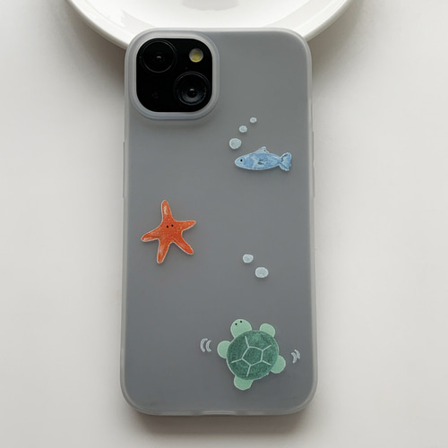 Cute Translucent Sea Creature Phone Case