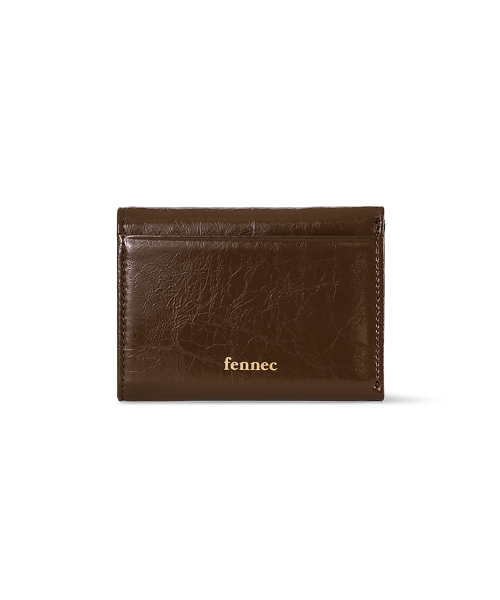 HEARTY FLAP WALLET - MOCHA BROWN