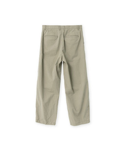 W Washed Parachute Pants, Dark Beige