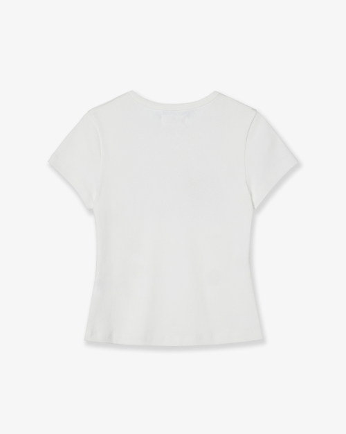 DOT SMALL LETTER TEE [WHITE]