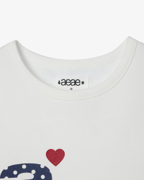DOT SMALL LETTER TEE [WHITE]
