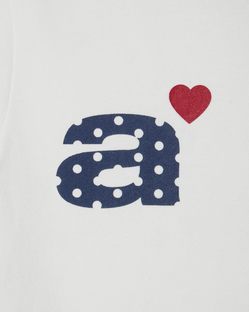 DOT SMALL LETTER TEE [WHITE]