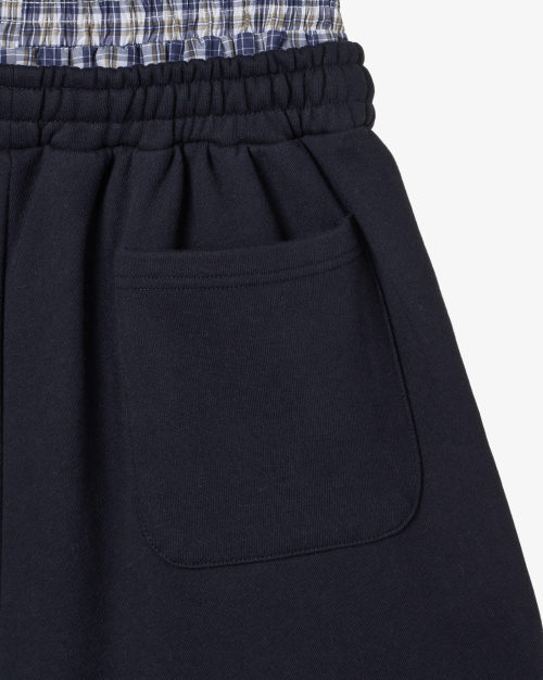 TRUNK LAYERED SWEATSHORTS [NAVY]