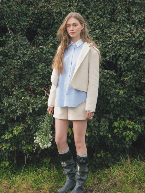 IRENE banding short pants_IVORY