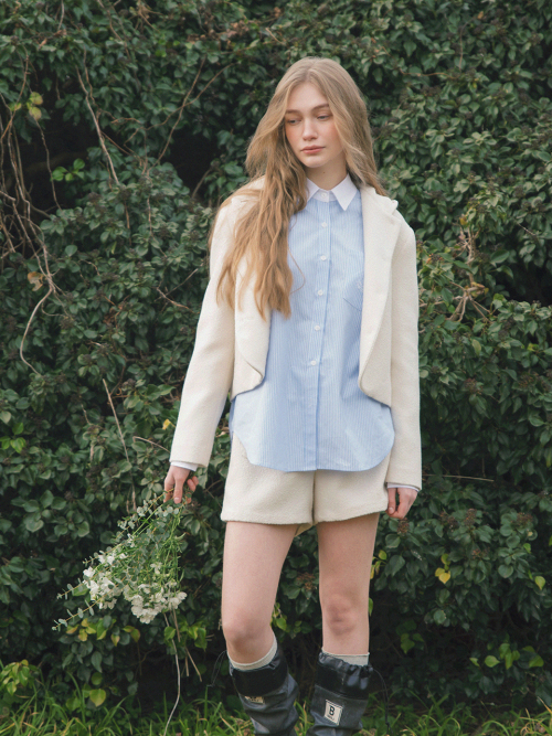 IRENE banding short pants_IVORY