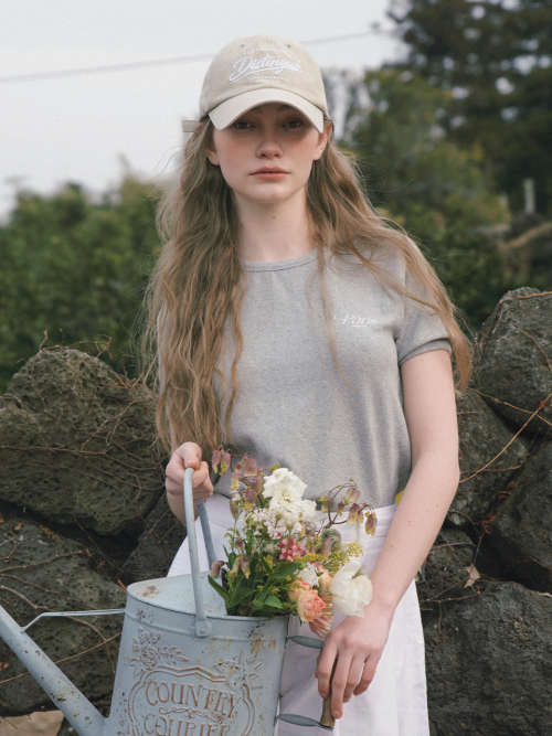 FLOW embroidery ball cap_BEIGE