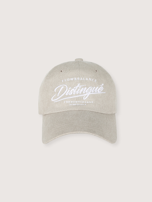 FLOW embroidery ball cap_BEIGE