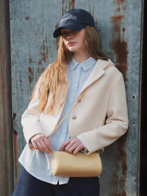 MASHMELLOW long shoulder bag_BUTTER